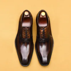 Gento high end mens leather shoes meticulously crafted from Italian cowhide